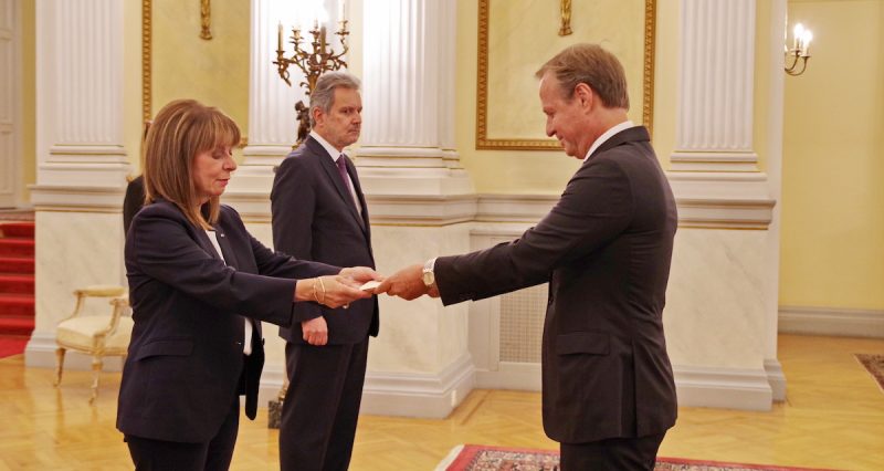 Ambassador Luca Rovati presented his credentials to President of the Hellenic Republic